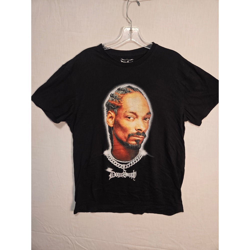 Dogg Supply by Snoop Dogg Mens Black Graphic Portrait T-Shirt Size Medium 2608